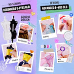 Fashion Designer Kit for Girls with 6 Mannequins & 800+ Craft Pieces