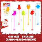 Christmas Goodie Bag Stocking Stuffers For Toddlers 30-100 Pcs, Xmas Sticky Hands Party Favors For Kids, Holiday Classroom School Prize Toys Gifts For Student, Christmas Pinata Treat Bag Filler