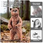 12Pcs Large North American Animal Figurines, Realistic Safari Woodland Jungle Animals Figures Toys Includes Crocodile,Wolf,Bear,Deer Cake Toppers Birthday Gift Party Favors Toys For Toddlers