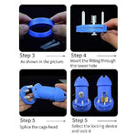 Silicone Chastity Cage For Men Sissy Cock Cage Lock Male Small Penis Cage For Adult Sexual Bdsm Chastity Device Toys For Couples (Short,Blue)