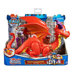 Paw Patrol - Fang + Ember Figurine The Dragon Rescue Knights - Join The on The Back of The Dragon Projectile Launcher with its Functional Wings - Children's Toy 3 Years +