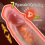Thrusting Dildo Vibrator Sex Toys, 8.5" Realistic Dildos Vibrators For Anal Vagina Stimulation With 7 Thrusting & 10 Vibration & Heating Mode, Adult Toys For Women Men & Couple