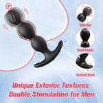 App Anal Plug Vibrator -Anal Sex Toys For Men With 9 Vibrating Modes, Safety Silicone P Spot Prostate Massager Vibrators, Anal Beads Butt Plug Adult Sex Toys And Couples Remote Control (Black)