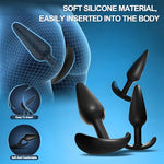 Butt Plug Anal Training Set 4PCS Silicone Anal Plug, Tapered Tip with Flared Base Prostate Sex Toys & Games for Couples, Comfortable Long-Term Wear Premium Training, 10 25048-01