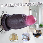 2.2'' Thick Beginner Short Dildo,Small Anal Suction Dildo Black Realistic