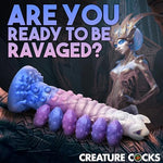 Tenta-Queen Ovipositor Silicone Dildo with Eggs for Men, Women, & Couples. Fantasy Dildo & Harness Compatible. Premium Silicone and Ovipositor Eggs. 1 Piece, Blue & Pink.