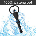 Vibrating Anal Beads Butt Plug, Graduated Design Silicone Anal Vibrator Waterproof G-Spot Anal Sex Toy For Men, Women And Couples (Pink) (Black)