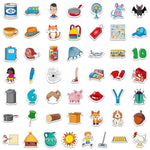 50 Pcs Cvc Object Magnets, Magnetic Thickened Cvc Fridge Magnets Adorable Educational Learning Toys For Preschooler, Kindergarteners, Kids 4+