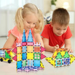 PicassoTiles 101 Piece Magnetic Tile Building Blocks Set with Durable Storage Bag STEM Educational Construction Magnet Toy Kit for Toddlers Preschool Kids Boys Girls Age 3 Plus Indoor Learning PT06