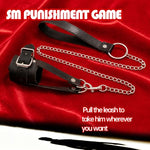 Ball Clamps Testicle Penis Clamp with Leash Leather Testicle Crusher CBT