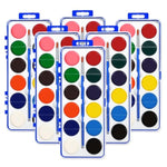 12 Color Watercolor Paint Set for Kids with Brush, Classroom Art Supplies