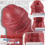 4.5'' Diameter Thick Realistic Foreskin Dildo, 10 Inch Large Silicone Massive Dildos Anal Dilator With Strong Suction Cup For Deeper Anal Play, Huge Thick Fantasy Dildos Sex Toys For Adults Women Men