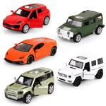 Metal Die Cast Toy Car Set Of 5, Openable Doors Pull Back Car For Kids Boys Age 3 4 5 6 7 8, Racing Car Party Favors Mini Toy Car For Pinata Stuffers, Goodie Bag Stuffers, Birthday Gifts