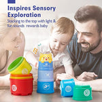 Stacking Toys For Toddlers 1-3 - Stacking Cups - Toddler Toy Age 1-2 Learning Montessori Toys For 1 Year Old Boy Baby Stacking Cups 12-18 Months
