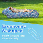 Inflatable Couch, Inflatable Lounger Air Sofa | No-Pump Blow Up Couch | Ergonomic Design, Air Couches Outdoor For Camping & Park & Beach, Upgrade Your Camping Accessories