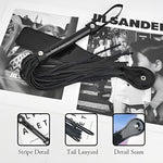 6Pcs Bondage Restraints Set With Furry Handcuffs Satin Blindfold, Whip, Spanking Paddle, Bells Clamp, Feather Teaser For Couples