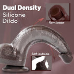 11 Inch Long Huge Thick Realistic Dildo,Large Black Monster Dildo With Suction Cup,Bbc Real Skin Dual-Density Silicone Dildo For G Spot Play,Lifelike Anal Dildo Sex Toys For Women Men Couples.