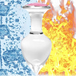 3Pcs Crystal Glass Anal Plug With Luxury Jewelry Design - Small, Medium And Big Glass Butt Plug Anus Dilator Anal Training Kit Prostate Massage Masturbation Sex Toy For Men Women Lover