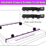 Bondage Restraints, Sex Bondage Bdsm Kit Bed Restraints Set, Super Easy Install Bondage Rope Adjustable Straps, Sex Toys With Handcuffs Ankle Cuff For Adults Women Couples