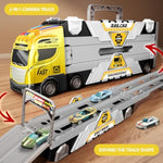 65-Inch Race Car Tracks And 20 Car Toys For Kids Boys Toddlers, Boy Toddler Toys Trucks For 3 4 5 6 7 8 Years Old Kids With Lights Sounds, Truck Toys Gift For 3 4 5 6 7 8 Years Old Boys Girls