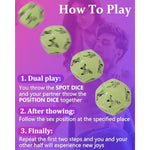 Sex Dice Position Game Sex Things For Couples Kinky, Adult Naughty Date Night Dice Couples Sex Toys For Her Gift Ideas Glow In The Dark Valentines Party Bedroom Rolling Dices With Action Body Parts