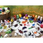 120 Pcs Mini 3D Printed Animal Set,Articulated Flexible Cute Animal Toys For Christmas,New Year,Birthday Gifts And Office Desktop Decoration(Sizes Vary, Styles Shipped Randomly)