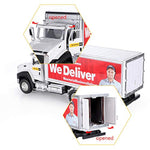 3 Pack Diecast Transport Vehicles Set - Garbage Truck, Tanker, Delivery Truck 1:50 Scale Pull Back Metal Model Car Toys For Boys