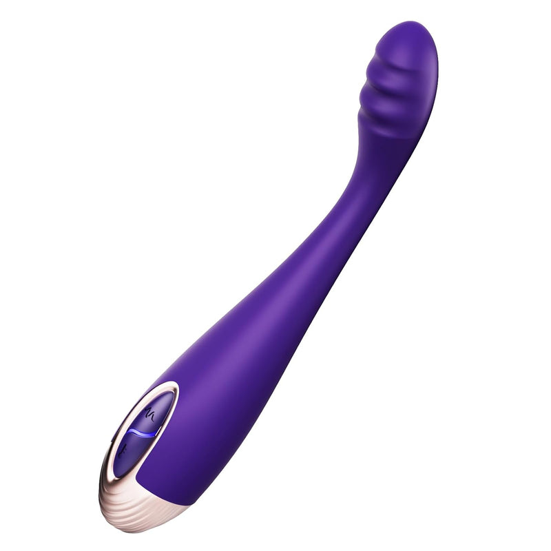 G Spot Clitoral Vibrator, Quick Orgasm Finger Vibe With 7 Vibrations & 2 Heating Modes For Nipple Vagina Tits Clits Clitoris Anal Stimulation, Adult Female Couple Sex Toys (Purple)
