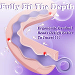 8.2-Inch Anal Beads Butt Plug with Pull Ring, Beginner's Design G-Spot Stimulator with 7 Progressive Beads, Soft Silicone Prostate Massager Anal Plug, Sex Toys for Women Men & Couples (Purple)
