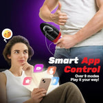 Male Vibrator Sex Toys For Men - Male Masturbator Vibrators Penis Pump Trainer App Control, Mouth-Wrapped Penis Vibrator Adult Toy With Heating Rod, Lcd, Pocket Pussy Stroker Adult Sex Toys & Games