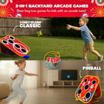 Games - Backyard Arcade | 2-In-1 Bean Bag Toss Game For Kids W/Carry Bag | 5-Second Setup & Storage | Outside Toys For Toddlers | Carnival Games For Kids | Outdoor Toddler Activities