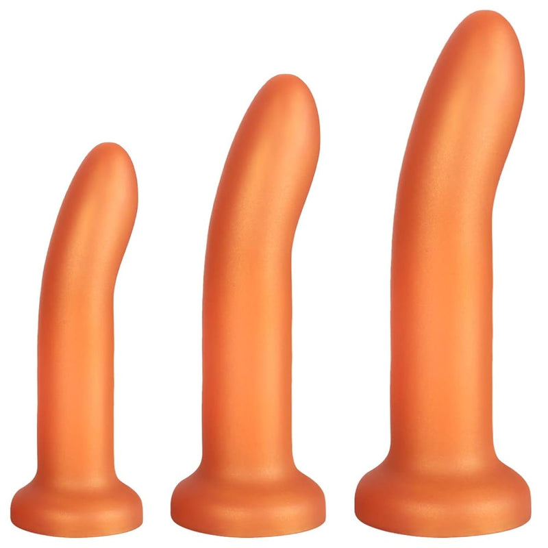 Butt Plug Trainer Kit, Pack Of 3 Silicone Anal Butt Plug Training Set, Anal Plugs Training Simple Dildos Set With Strong Suction Cup Base Prostate Sex Toys For Beginners Advanced Users