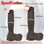 Xxl 12.59'' Dual Density Realistic Dildo – Ultra-Thick Silicone Penis With Strong Suction Cup For Hands-Free Play, Anus Dilation & Prostate Stimulation, Adult Sex Toy