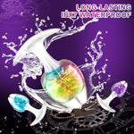 Anal Plug Prostate Massager Silicone Butt Plug With Crystal Ball And Curved Base &11.4-Inch Soft Liquid Silicone Anal Plug,Super Long Dildo, Unisex