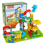 Building Blocks For Kids Toddlers 3 4 5 6 7 8+ Year Old, 127-Piece Large Classic Building Bricks, Dinosaur Marble Run With 2 Baseplate For Boys Girls All Ages, Compatible With All Major Brands
