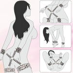 2025 Sm Games Sex Bed Toys Bondage Rope Kit Restraints Bdsm Sex Bondage Set With Handcuffs And Leg Straps Cuffs Restraint Tied Down Arms And Legs Sex Toys For Couple Qw2