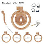 Woodgrain Mini Inverted Concave Male Resin Breathable Protection Cage With 4 Fixed Arc Rings (43Mm/46Mm/49Mm/51Mm) (Xx-1Mw)