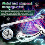 Metal Urethral Plug Anal Plug Suit Male Massage Training Butt Anal Plug Adult Sex Toys for Men