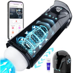 Male Masturbator Mens Sex Toys - Penis Pump Sex Toy For Men With 9 Sucking & 9 Thrusting & 9 Vibrating, App Control Adult Toys Pocket Pussy 3D Male Stroker With Visual Screen Blowjob Toy