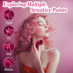 Sucking Vibrator Female Sex Toys, Women Sex Toys Suction Vibrator Nipple Toys With 3 Sucking & 10 Tongue Licking & Vibrating, Tongue Toy For Women Clitoral Sucker Rose Sex Toy, Adult Toys For Women