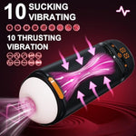 Male Masturbator Penis Pump - Male Sex Toys For Men With Upgrade 12 S Vacuum Pump & 10 Thrusting Rotating Vibrating Sucking Licking Lcd Adult Toys Mens Sex Toys Pumps & Enlargers