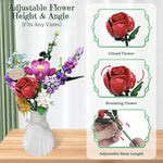 Flower Bouquet Building Toys For Kids,Botanical Collection With 10 Unique Blooms, Diy Artificial Flowers Building Blocks Set For Home & Office Décor,Ages 6+