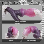 Silicone Dildo Gag With Adjustable Leather Strap Realistic Penis Mouth Plug Bdsm Restraints Sex Toy For Adult Couple Sm Games (L)