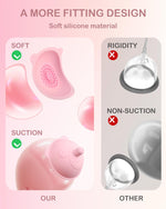 10 Brush Heads Wearable Nipple Stimulator with 10 Rotating Modes for Women