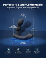 Prostate Massager with APP Control, Powerful Vibrations for Men, Beginner to Advanced