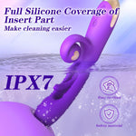 Rechargeable G-Spot Rabbit Vibrator with 10 Vibration & 7 Flapping Modes