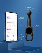Domi 2 Prostate Massager Attachment for Men, Anal Vibrator for with APP Remote Control Toy, Prostate Stimulator Toy for Sex, Male Attachment for Domi 2 Vibrator Wands