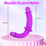 Strap-On Double-Ended Silicone Dildo – Flexible, Hands-Free Toy for Couples & Solo Play