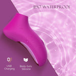 Rose Clitoral Suction Vibrator - 10 Modes, Quiet & Powerful Stimulator for Women