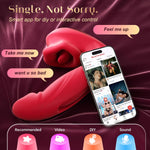 Thrusting Rose Vibrator – 7 Modes of Licking, Flapping & Suction for G-Spot Pleasure